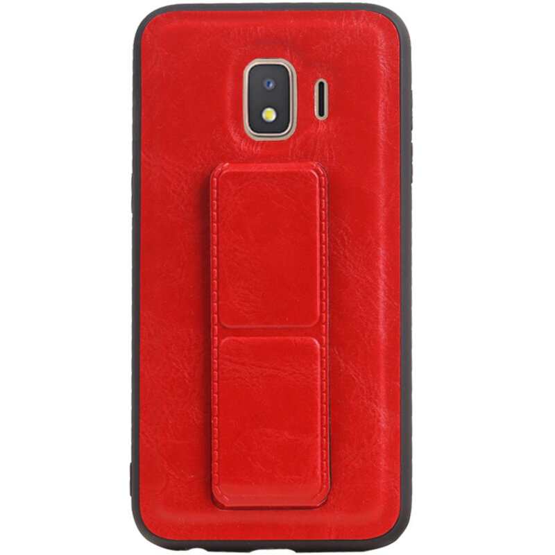 Grip Stand Hardcase Backcover for Samsung Galaxy J2 Core Red
