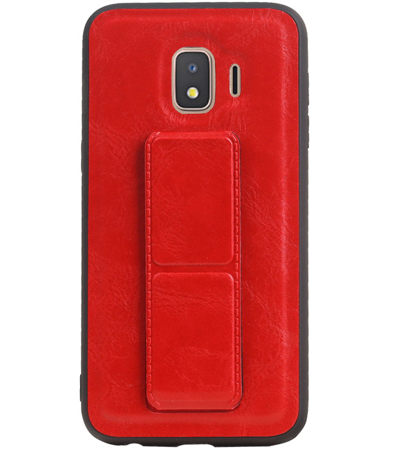 Grip Stand Hardcase Backcover for Samsung Galaxy J2 Core Red