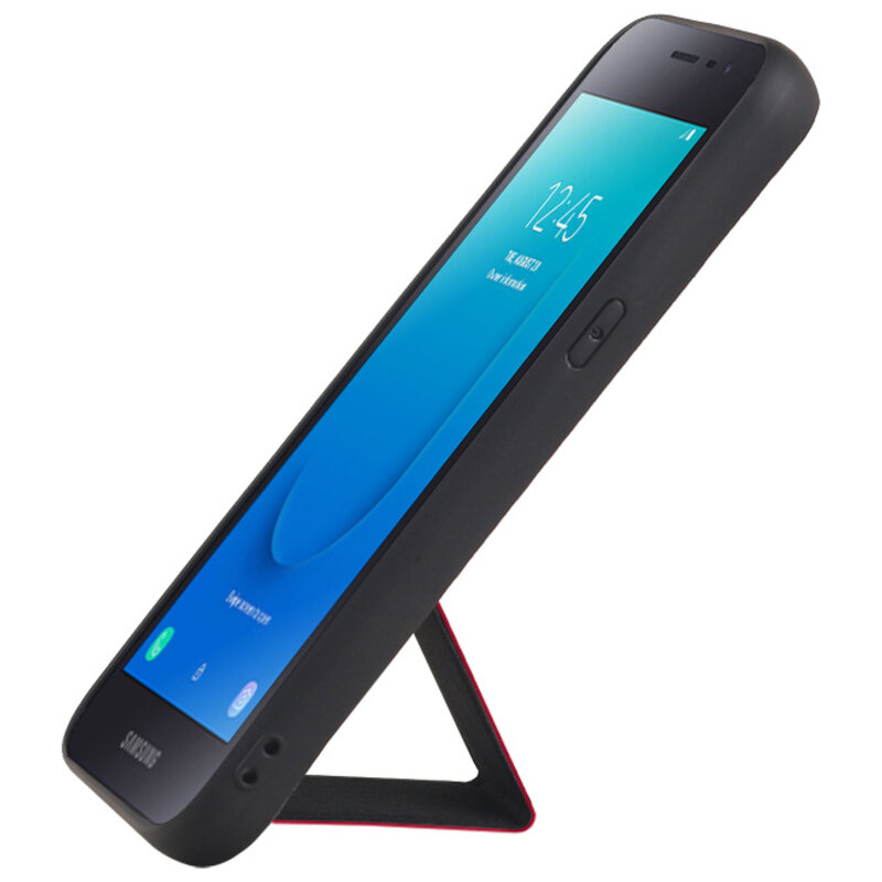 Grip Stand Hardcase Bagcover til Samsung Galaxy J2 Core Red