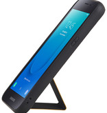Grip Stand Hardcase Bagcover til Samsung Galaxy J2 Core Brown