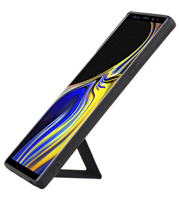 Grip Stand Hardcase Backcover für Samsung Galaxy Note 9 Schwarz