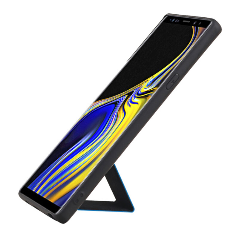 Grip Stand Hardcase Backcover for Samsung Galaxy Note 9 Blue