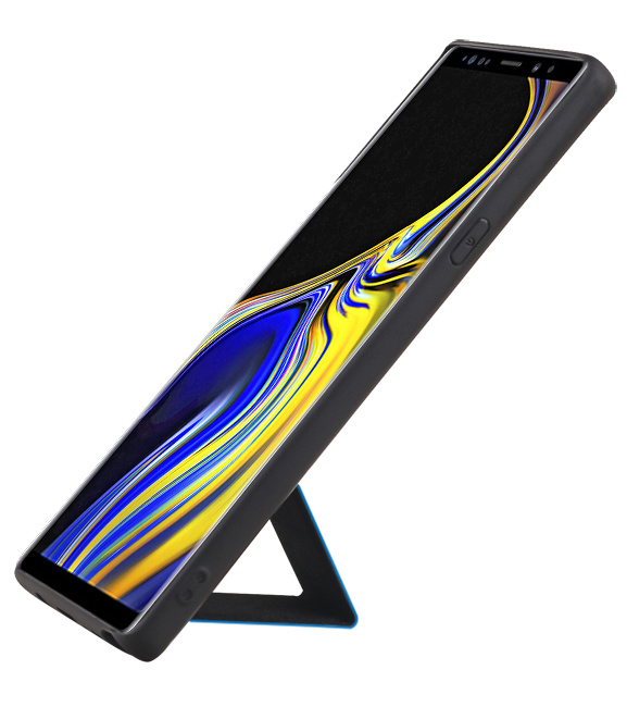 Grip Stand Hardcover Backcover pour Samsung Galaxy Note 9 Bleu