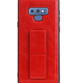 Grip Stand Hardcover Backcover pour Samsung Galaxy Note 9 Rouge
