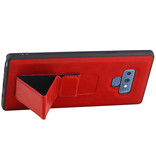 Grip Stand Hardcase Backcover for Samsung Galaxy Note 9 Red