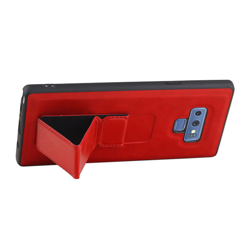 Grip Stand Hardcase Backcover for Samsung Galaxy Note 9 Red