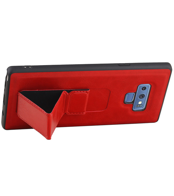 Grip Stand Hardcase Backcover voor Samsung Galaxy Note 9 Rood