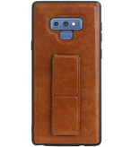 Grip Stand Hardcase Backcover für Samsung Galaxy Note 9 Braun