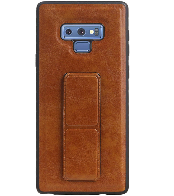 Grip Stand Hardcover Backcover pour Samsung Galaxy Note 9 Brown