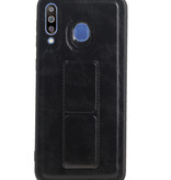 Grip Stand Back Cover rigido per Samsung Galaxy M30 Black