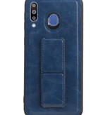 Grip Stand Backcover rigida per Samsung Galaxy M30 Blue