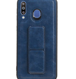 Grip Stand Hardcase Bagcover til Samsung Galaxy M30 Blue