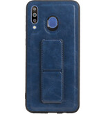 Grip Stand Hardcase Backcover for Samsung Galaxy M30 Blue