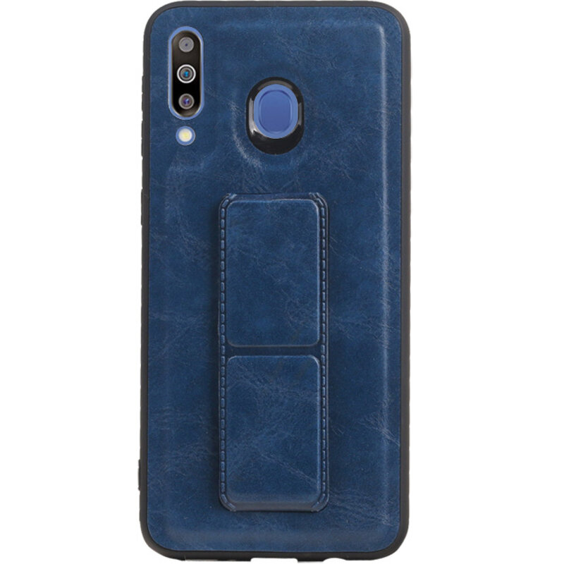 Grip Stand Hardcase Backcover for Samsung Galaxy M30 Blue