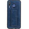 Grip Stand Hardcover Backcover pour Samsung Galaxy M30 Bleu