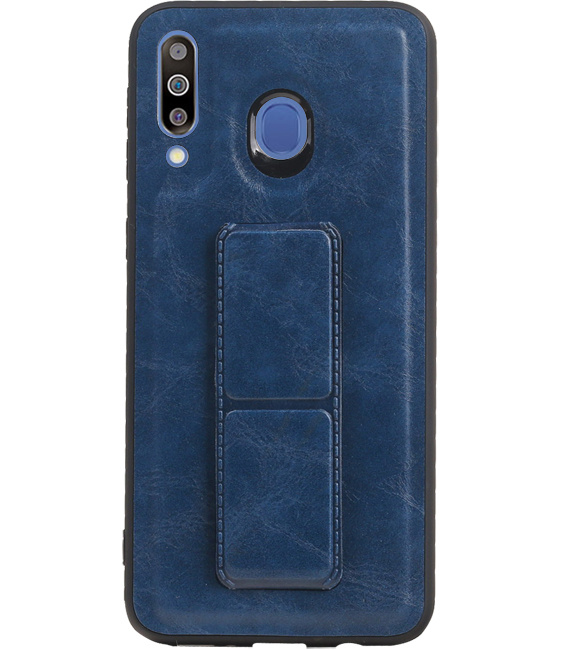 Grip Stand Hardcase Backcover for Samsung Galaxy M30 Blue