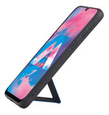 Grip Stand Hardcase Bagcover til Samsung Galaxy M30 Blue