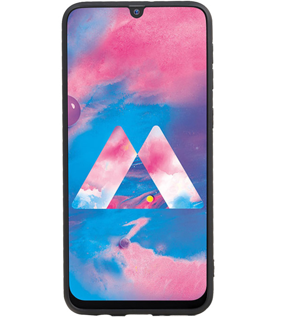 Grip Stand Hardcase Backcover voor Samsung Galaxy M30 Rood