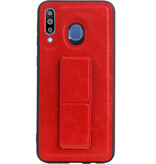 Grip Stand Hardcase Backcover für Samsung Galaxy M30 Red