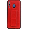 Grip Stand Hardcase Backcover voor Samsung Galaxy M30 Rood