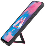 Grip Stand Hardcase Backcover para Samsung Galaxy M30 rojo