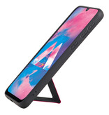 Grip Stand Hardcase Backcover for Samsung Galaxy M30 Red