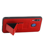 Grip Stand Hardcover Backcover pour Samsung Galaxy M30 Rouge