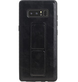 Grip Stand Hardcase Backcover voor Samsung Galaxy Note 8 Zwart