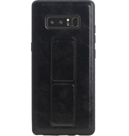 Grip Stand Hardcover Backcover pour Samsung Galaxy Note 8 Noir