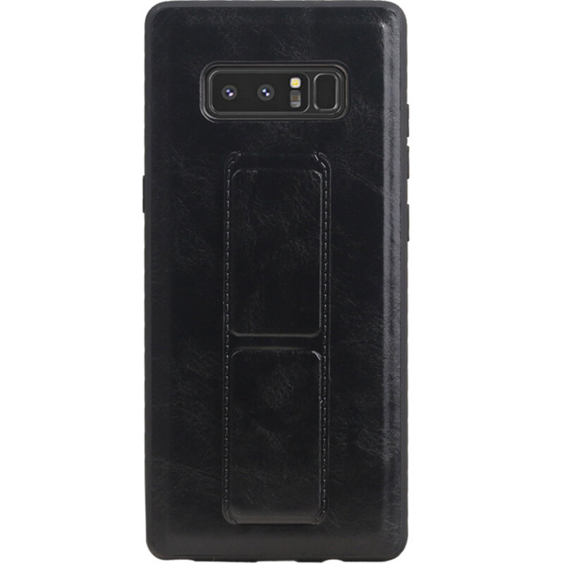 Grip Stand Hardcase Bagcover til Samsung Galaxy Note 8 Black