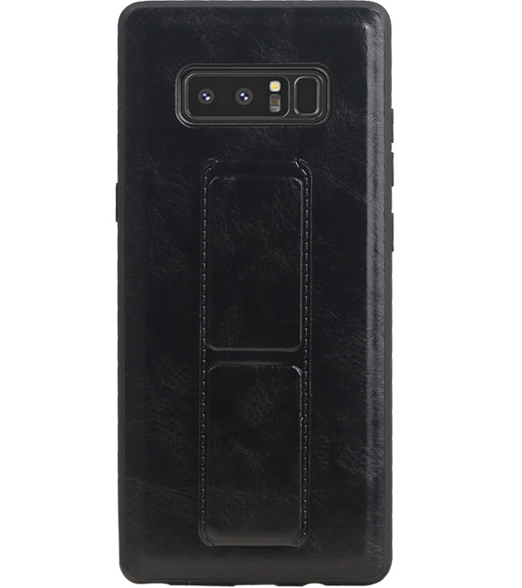 Grip Stand Hardcover Backcover pour Samsung Galaxy Note 8 Noir