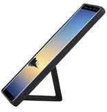 Grip Stand Hardcase Backcover für Samsung Galaxy Note 8 Schwarz