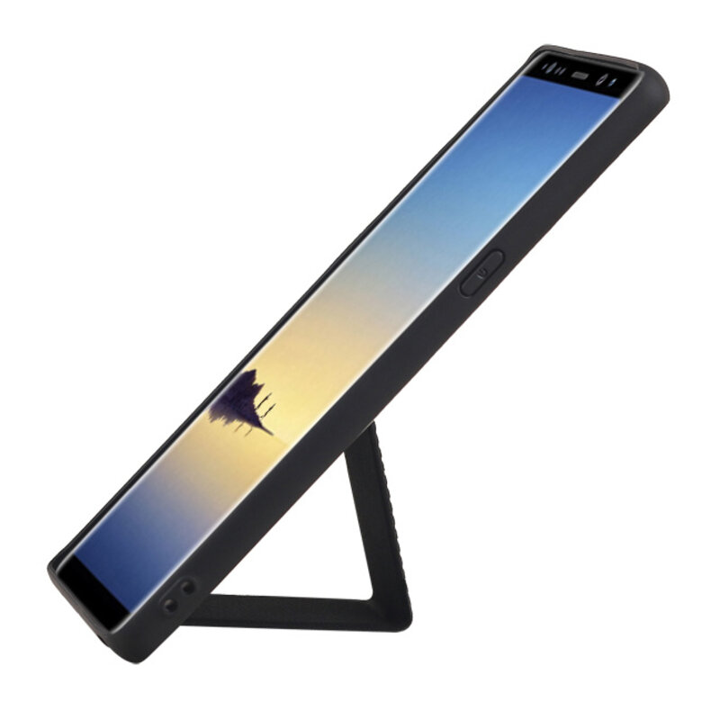 Grip Stand Hardcase Bagcover til Samsung Galaxy Note 8 Black