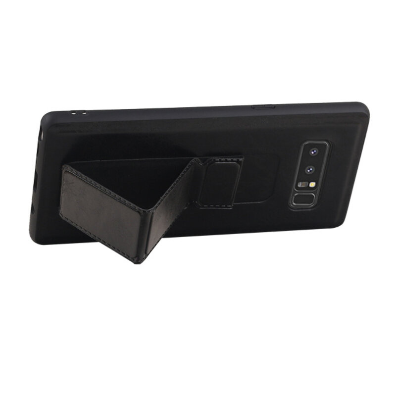 Grip Stand Hardcase Bagcover til Samsung Galaxy Note 8 Black