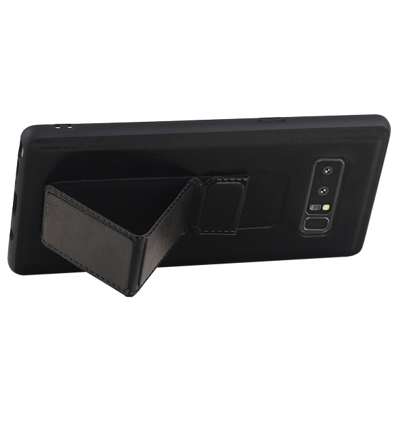 Grip Stand Hardcase Backcover für Samsung Galaxy Note 8 Schwarz