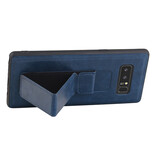 Grip Stand Hardcover Backcover pour Samsung Galaxy Note 8 Bleu