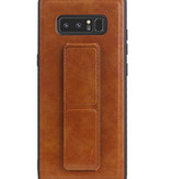 Grip Stand Hardcase Backcover voor Samsung Galaxy Note 8 Bruin