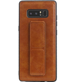 Grip Stand Backcover rigida per Samsung Galaxy Note 8 Brown