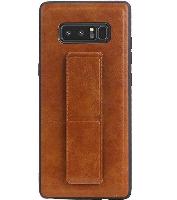 Grip Stand Backcover rigida per Samsung Galaxy Note 8 Brown