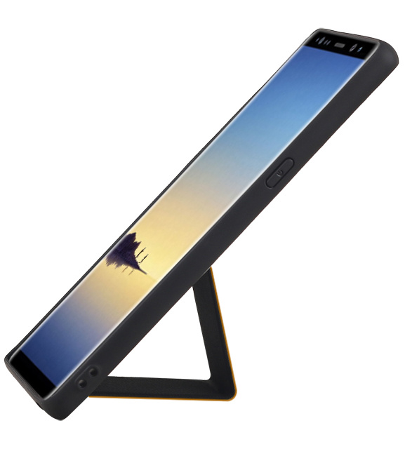 Grip Stand Hardcase Backcover für Samsung Galaxy Note 8 Braun