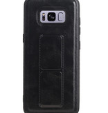 Grip Stand Hardcase Backcover para Samsung Galaxy S8 negro