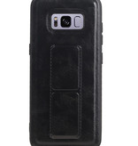 Grip Stand Hardcase Bagcover til Samsung Galaxy S8 Black