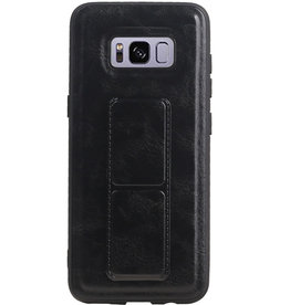 Grip Stand Hardcase Backcover for Samsung Galaxy S8 Black