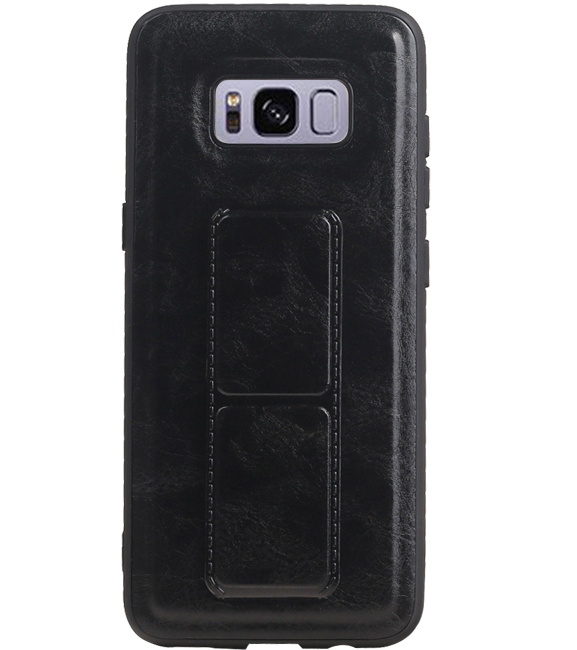 Grip Stand Hardcase Bagcover til Samsung Galaxy S8 Black