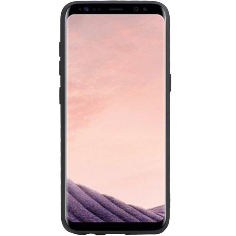 Grip Stand Hardcase Backcover voor Samsung Galaxy S8 Zwart