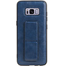 Grip Stand Hardcover Backcover pour Samsung Galaxy S8 Bleu