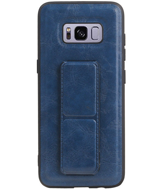 Grip Stand Hardcase Backcover für Samsung Galaxy S8 Blue