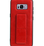 Grip Stand Hardcase Backcover for Samsung Galaxy S8 Red