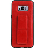 Grip Stand Hardcover Backcover pour Samsung Galaxy S8 Rouge