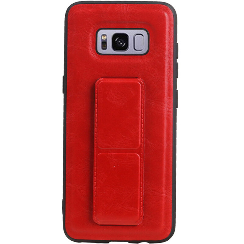 Grip Stand Hardcase Bagcover til Samsung Galaxy S8 Red